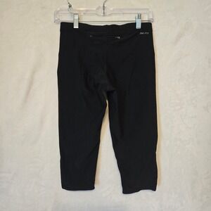 Nike Dri-Fit Womens Black Capri Running Workout Leggings Athletic Size M